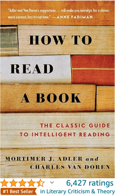 How to Read a Book Mortimer Adler Charles Van Doren