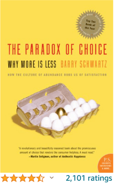 The Paradox of Choice Barry Schwartz